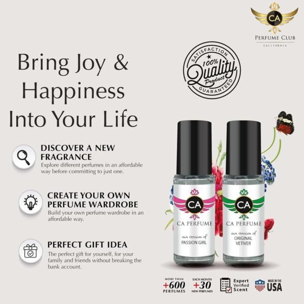 CA Perfume Impression of Initio Musk Therapy For Women & Men Replica Fragrance Body Oil Dupes Alcohol-Free Aromatherapy Sample Travel Size Concentrated Long Lasting Attar Roll-On 0.14 Fl Oz/4ml-X1 - Image 5