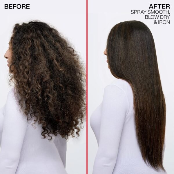 Redken Spray Smooth Anti Frizz Treatment Spray | Frizz Control and Heat Protectant for Hair | Instant Smoother | With Citric Acid | Paraben, Sulfate & Silicone-Free - Image 3