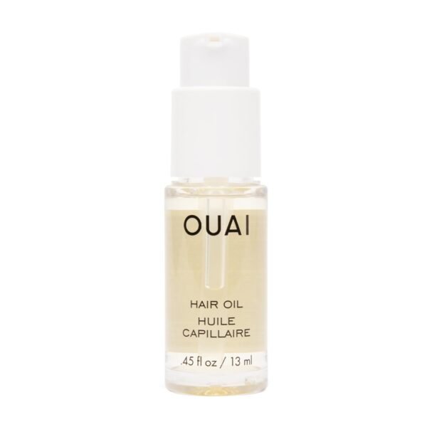 OUAI Hair Oil Travel Size - Hair Heat Protectant Oil for Frizz Control - Adds Hair Shine and Smooths Split Ends - Color Safe Formula - Paraben, Phthalate and Sulfate Free (0.45 oz) - Image 2