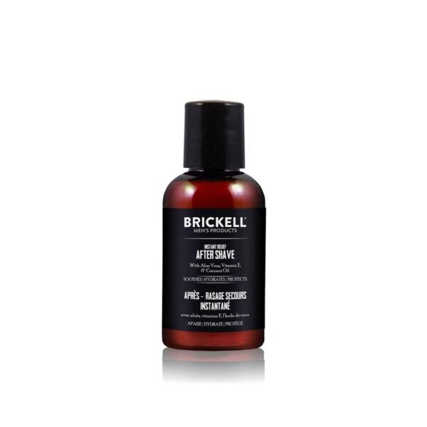 Brickell Men's Instant Relief Aftershave for Men, Natural and Organic Soothing After Shave Balm to Prevent Razor Burn, 2 Ounce, Scented - Image 2