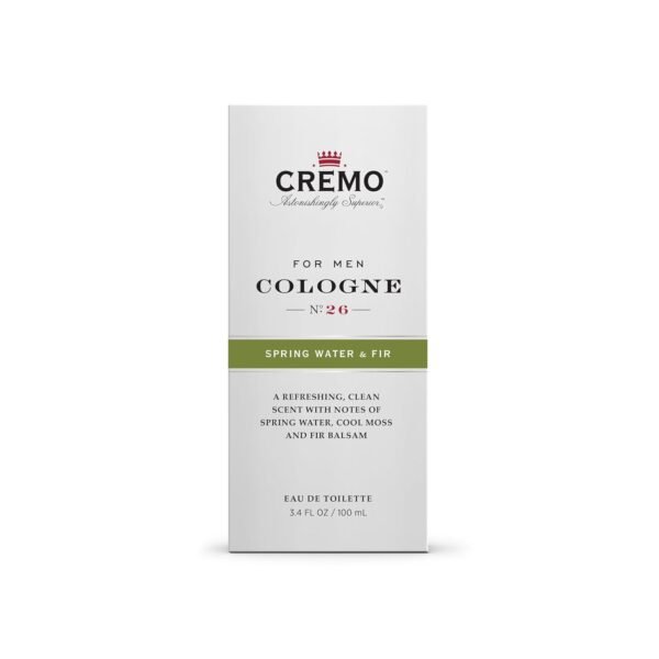 Cremo Spring Water Fir Cologne Spray, A Refreshing, Clean Scent with Notes of Spring Water, Cool Moss and Balsam Fir, 3.4 Fl Oz - Image 9