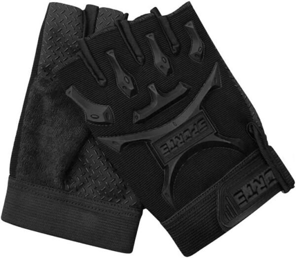 Kids Half Finger Cycling Gloves Non-Slip Fingerless Adjustable Mitten Shock-Absorbing Gloves for 3-6 Years Old Boys Girls Fishing Biking Exercise Training Roller Skating Parkour Outdoor Sports - Image 3