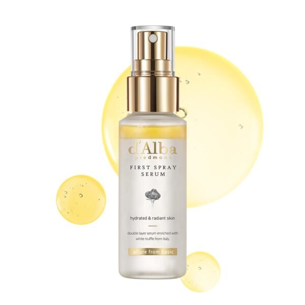 d'alba Piedmont Italian White Truffle First Spray Serum, Vegan Skin Care, Hydrating Face Moisturizer, Glow Serum for Radiant Skin, Non Comedogenic, All In One Mist, Korean Skin Care (1.69 fl oz.) - Image 2