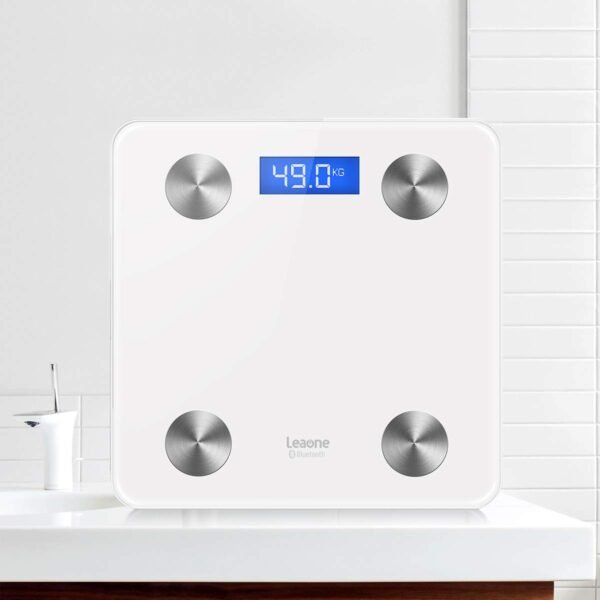 Leaone Scale Digital Weight & Body Fat, Smart Bluetooth Body Weight Bathroom Scale With Step-on Technology Ios & Android App Monitoring, 400lbs Scale (white), 1 Lb - Image 2