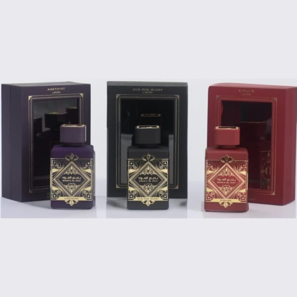 Lattafa Perfumes Bade'e Al Oud for Unisex 3 Piece Eau de Parfum Gift Set (Oud For Glory + Amethyst + Sublime) 3.4 Ounce/100 ml each - Image 3