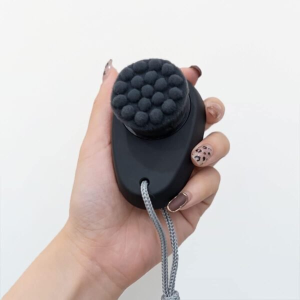 2 Pack Facial Cleansing Brushes, Face Brush with 2-in-1 for Deep Pore Cleansing and Exfoliation, Silicone Scrubber & Soft Bristle Sides (Black & Black) - Image 8