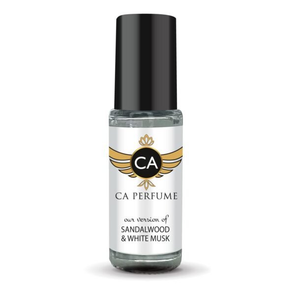 CA Perfume Impression of Emra Sandalwood & White Musk For Women & Men Replica Fragrance Body Oil Dupes Alcohol-Free Sample Travel Size Concentrated Long Lasting Attar Roll-On 0.14 Fl Oz/4ml-X1 - Image 2