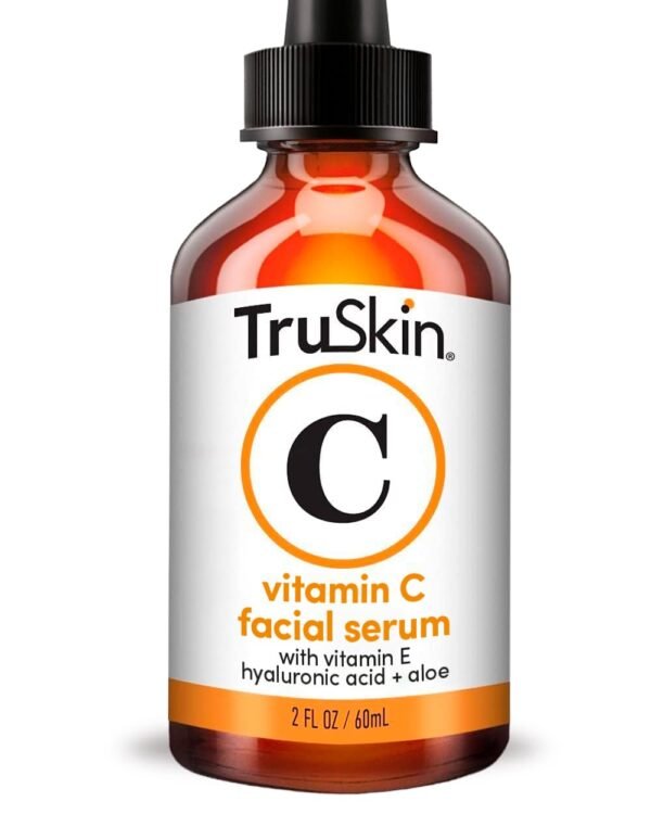 TruSkin Vitamin C Serum – Anti Aging Facial Serum with Vitamin C, Hyaluronic Acid, Vitamin E – Brightening Serum – Even Skin Tone, Improve Appearance of Dark Spots, Fine Lines & Wrinkles, 2 Fl Oz - Image 2