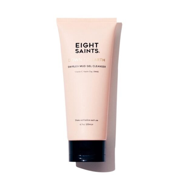Eight Saints Down To Earth Mud Gel Face Wash, Natural and Organic, Gentle and Effective Daily Anti Aging Facial Cleanser, Makeup Remover, Nourishing and Hydrating Face Cleanser, 6.7 Ounces - Image 2