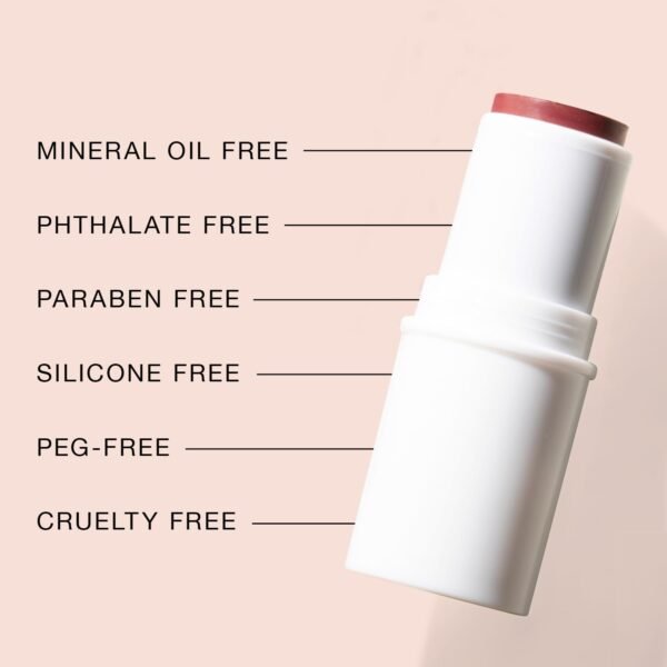 BOOM Beauty Boom Stick Berry: 3-in-1 Cream Blush Stick for Eyes, Lips & Cheek, Long-Wearing Blendable & Building Color Vegan Lipstick Pen for All Skin - Image 5