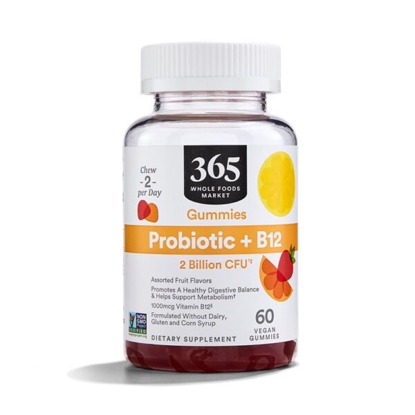 365 by Whole Foods Market, Gummies Probiotic B12 Strawberry Citrus, 60 Count - Image 2