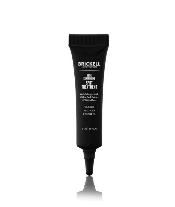 Brickell Men's Acne Controlling Spot Treatment for Men, Natural & Organic Acne Spot Treatment to Reduce Acne, Calms Skin Cell Inflammation and Soothes Acne, 0.5 Ounce, Unscented - Image 2