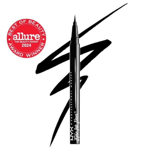 NYX PROFESSIONAL MAKEUP Epic Ink Liner, Waterproof Liquid Eyeliner - Black, Vegan Formula - Image 3