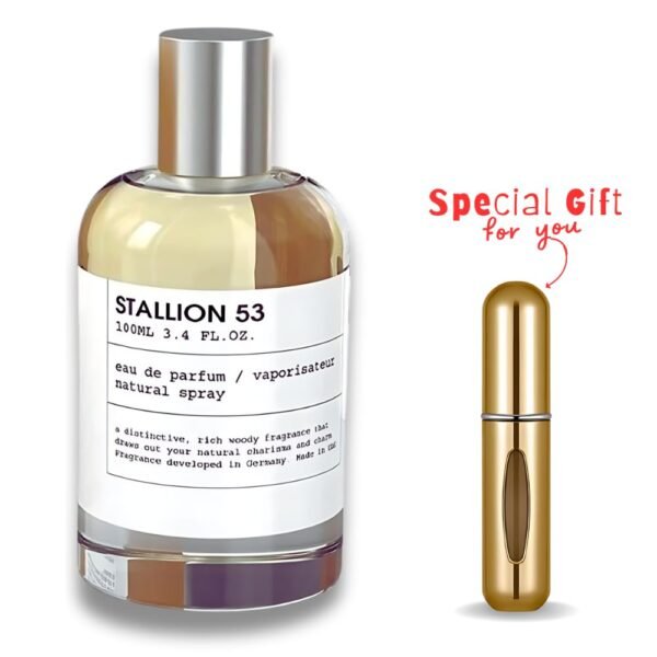 Stallion 53 Eau De Parfum 100ml/3.4oz Unisex | Luxury Empty Travel Perfume Atomizer Included | Herbal, Woody, and Earthy Scent for Men and Women - Image 3