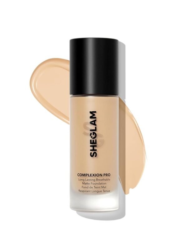 SHEGLAM Full Coverage Foundation Makeup Long Lasting Waterproof Matte Dewy Liquid Foundation - Nude - Image 2