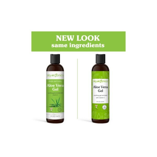 Sky Organics Aloe Vera Gel for Body, Cold-Pressed, to Cool, Hydrate & Soothe, 8 fl. Oz - Image 10