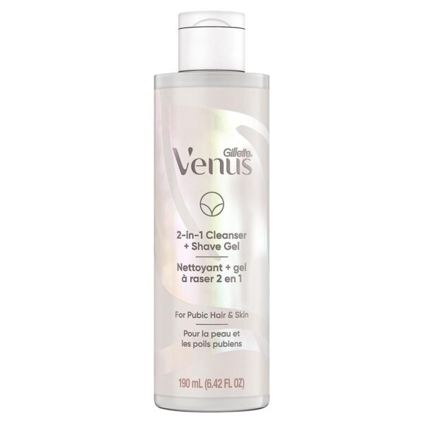 Gillette Venus Intimate Grooming 2in1 Cleanser and Shave Gel for Bikini Pubic Hair and Skin 6.4 Oz - Image 2