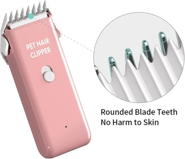 Dog Cat Home Hair Waterproof Clipper Portable Electric USB Rechargeable Pet Grooming Tools Low Noise Shaver Cordless Trimmer for Small and Large Pets - Image 5