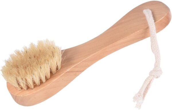 Natural Bristles Wooden Face Cleaning Brush Wood Handle Facial Cleanser Nose Scubber Exfoliating Facial Skin Care Pack of 2 - Image 7