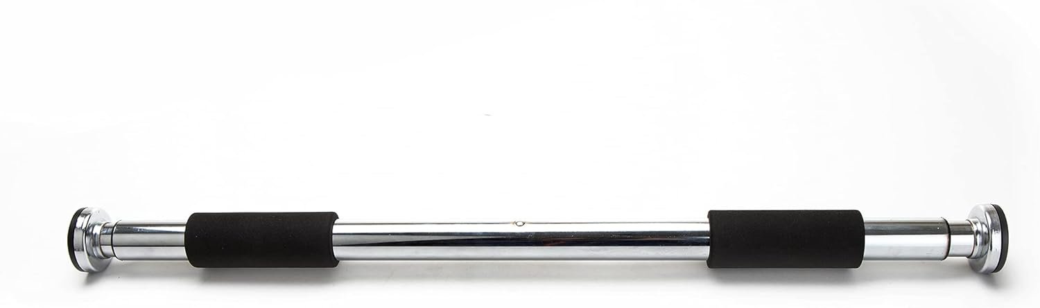 Mind Reader Chin Up/Pull Up Bar, Doorway Trainer Bar, Heavy-Duty Workout Bar for Home Gym, Easy Extender Door Installation, Black - Image 4