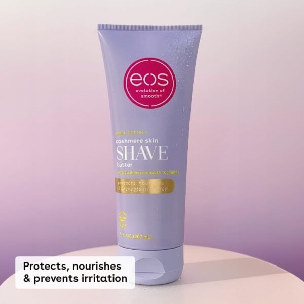 eos Cashmere Skin Collection Shave Butter- Vanilla Cashmere Scented, Non-Foaming Shave Cream, 7 fl oz - Image 7