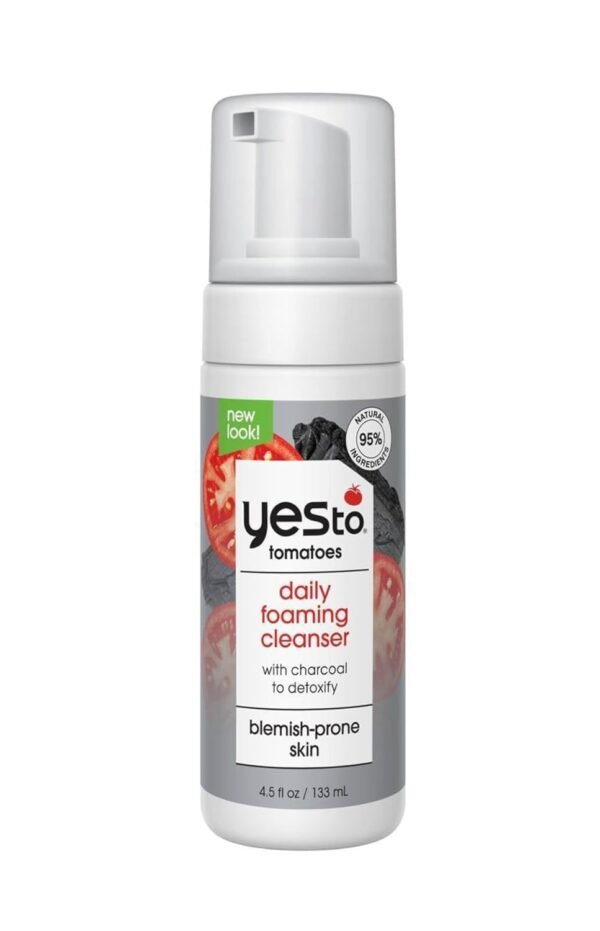 Yes To Tomatoes Anti Pollution Detoxifying Charcoal Oxygenated Foaming Facial Cleanser - 4.5 fl oz - Image 2