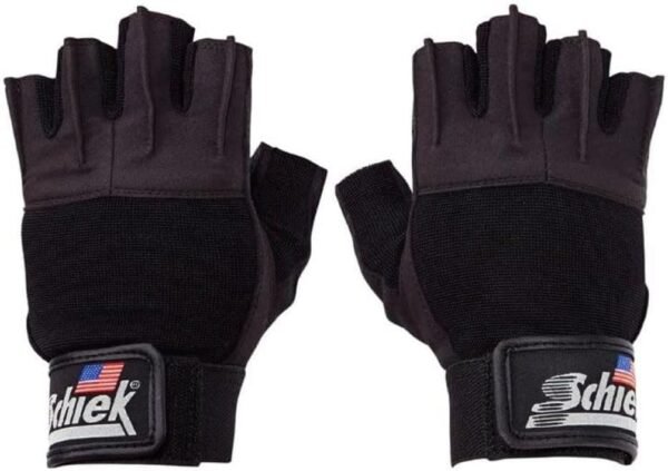 Schiek Sports 530 Platinum Series Weight Lifting Gloves - Black/Gray - Image 2