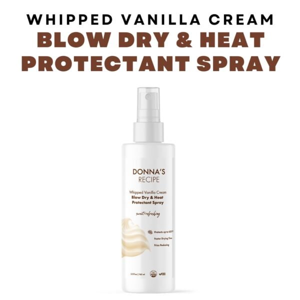 Donna's Recipe by Tabitha Brown Blow Dry & Heat Protectant Spray Whipped Vanilla Cream - Image 3