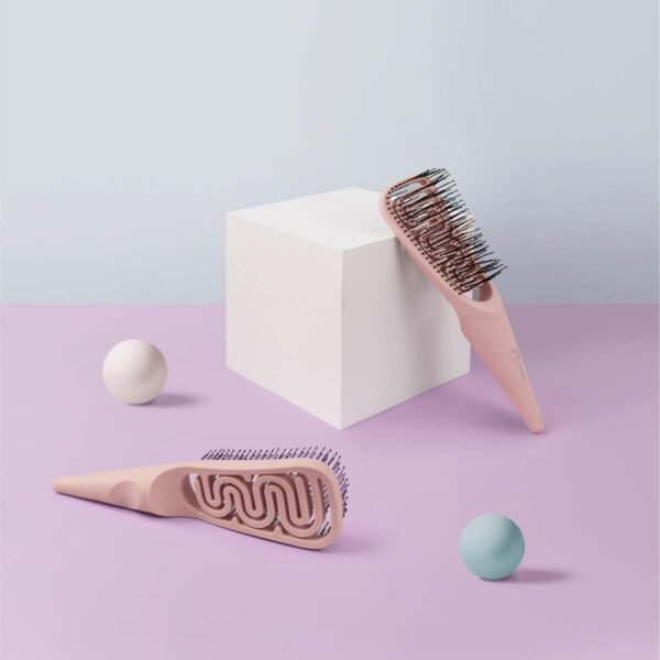 Magic Detangler and Scalp Massage Brush - Flexible Bristles for Knot-Free Wet & Dry Hair, Professional Care for Adults and Kids - Image 3