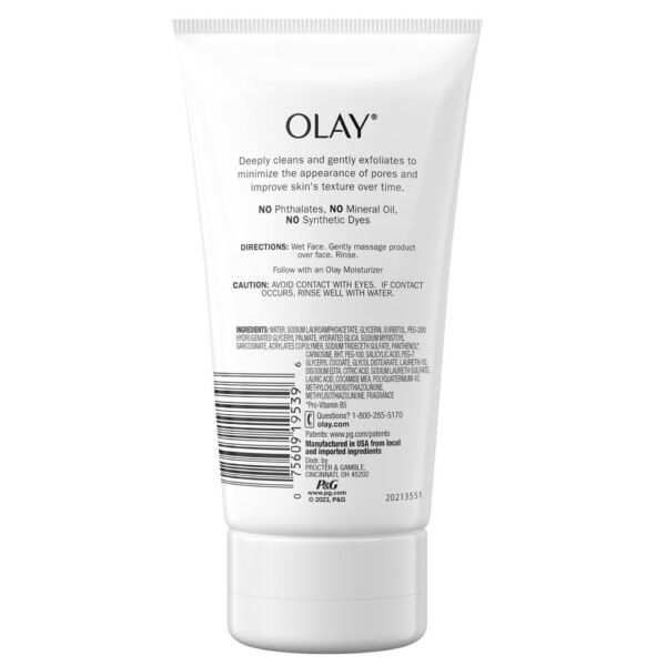 Facial Cleanser by Olay Regenerist, Detoxifying Pore Scrub & Exfoliator, 5 Oz (Pack of 3) - Image 3
