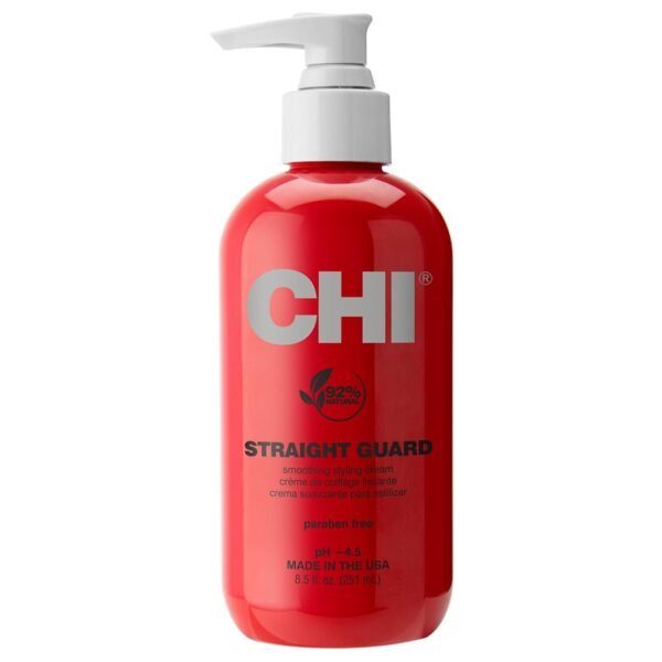 CHI Straight Guard Smoothing Styling Cream, Eliminates Frizz For Sleek & Shiny Hair, Maximum Control, 8.5 Oz - Image 2