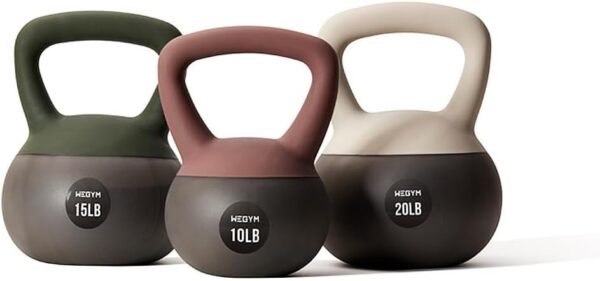 Soft Kettlebells with Cushioned Impact-Resistant Base and Anti-Slip, Wide-Grip Handle for Home Workouts, Weightlifting, and Personal Training - Image 2