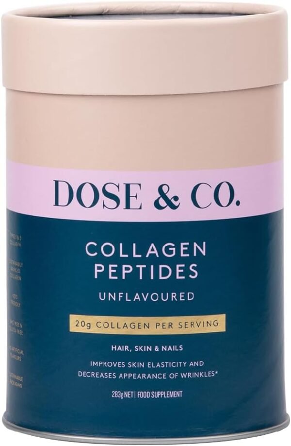 DOSE & CO. Pure Collagen Peptides for Hair, Skin & Nails, Unflavored - 10oz Powder Supplement - Image 2