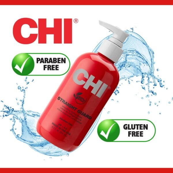 CHI Straight Guard Smoothing Styling Cream, Eliminates Frizz For Sleek & Shiny Hair, Maximum Control, 8.5 Oz - Image 6