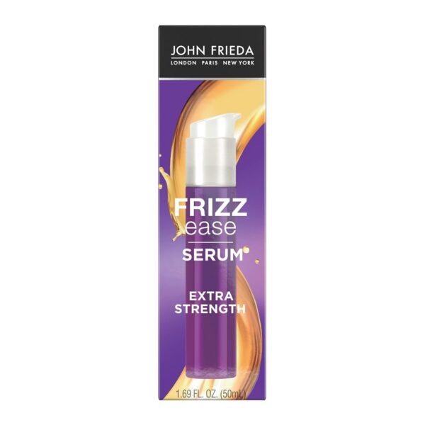 John Frieda Frizz Ease Extra Strength Hair Serum, Nourishing Hair Oil for Frizz Control, Heat Protectant with Argan & Coconut Oils, 1.69 fl oz - Image 2