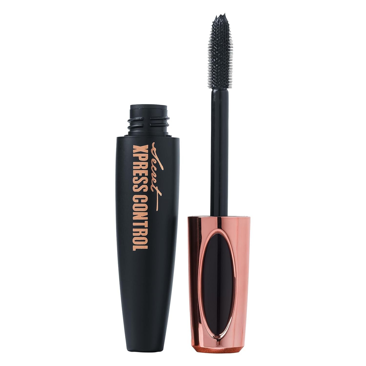Secret Xpress Control 4D Silk Fiber Lash Mascara, Lengthening and Thick, Volume, Long Lasting, Smudge-Proof, All Day Full, Long, Thick, Smudge-Proof Eyelashes - Image 2