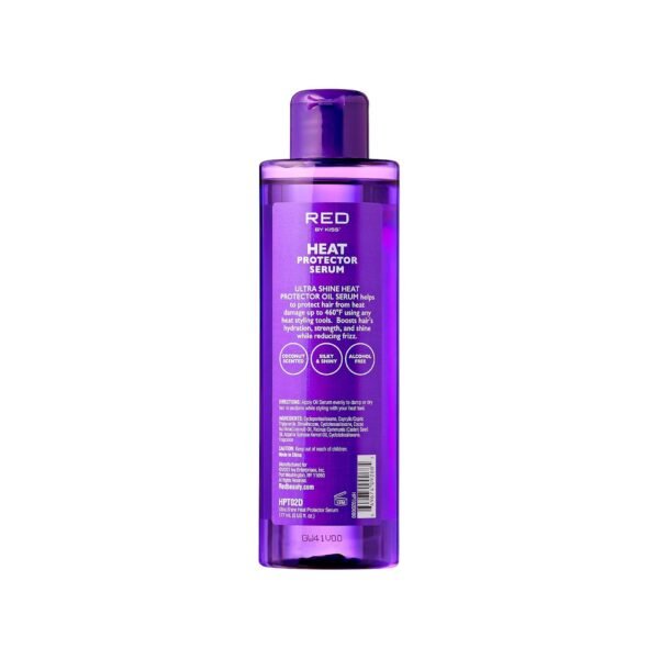 Red by Kiss Heat Protector Hair Styling Serum, Thermal Protection Ultra Shine Oil Serum, Protects Hair form Heat Damage, Anti Frizz Strengthening Hydrating (6 Fl Oz) - Image 3