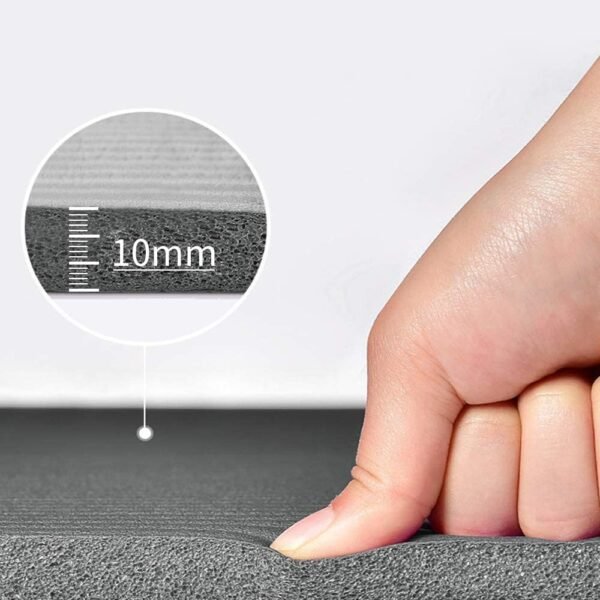 LFS Large Yoga Mat - 72"x 31.5" x 2/5 inch, Extra Wide and Extra Thick Non Slip Exercise & Fitness Yoga Mat with Band and Yoga Bag ，for All Types of Yoga Outdoor Practice, Pilates & Floor Workouts - Image 5