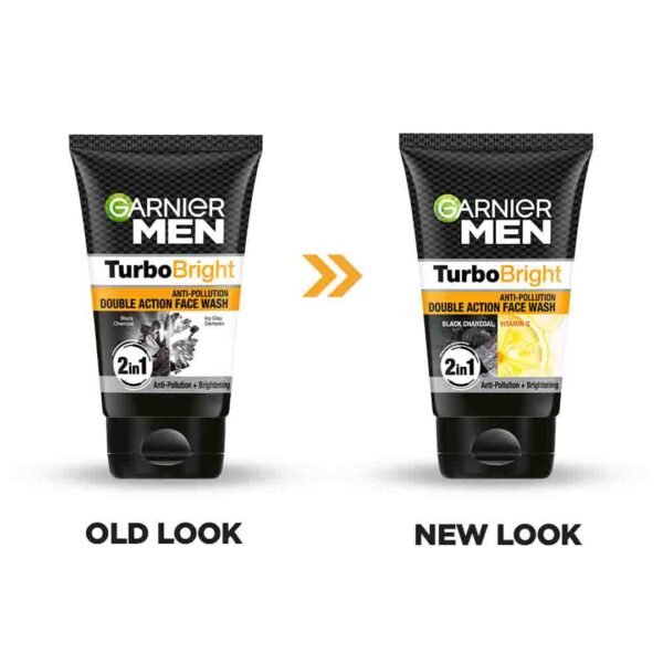 Garnier Men Power White Anti-Pollution Double Action Facewash, 100gm - Image 3