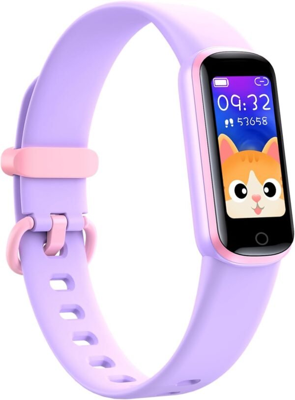 Kids Fitness Tracker,Fitness Watch Waterproof Activity Tracker with HeartRate and Sleep Monitor,Stopwatch,11 Sport Modes,Great Gifts for Girls Boys Kids Age 6-13 Years Olds - Image 2