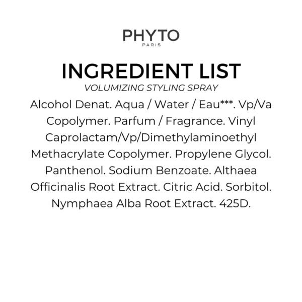 PHYTO VOLUME Volumizing Blow Dry Spray, Instant Volume, No Stiffness, Heat Protection, For Fine Hair, Thin Hair, Silicone Free, 5.07 fl. oz - Image 6