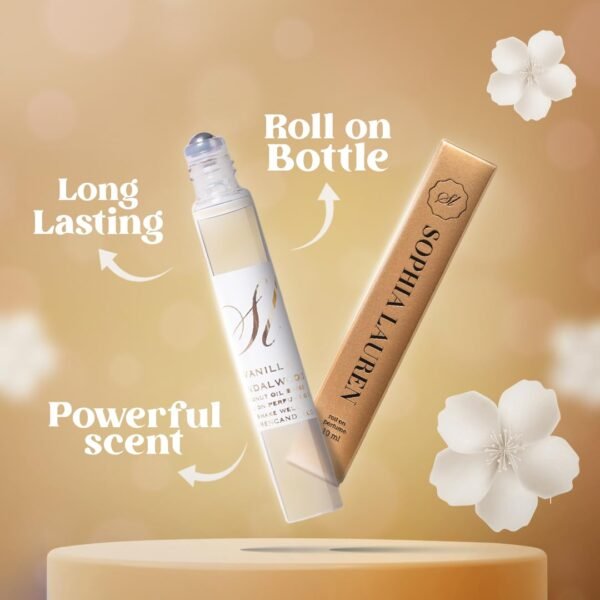 Sophia Lauren 10ML Pheromone Perfume For Women | Long Lasting Vanilla Musk Perfume | Portable Pheromone Perfume Oil with Roll-On Application | Natural Coconut Oil Women Perfume (Amber Love) - Image 4