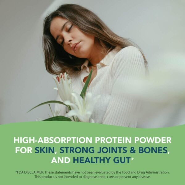 AMANDEAN Collagen Peptides Powder (17.6oz). Grass-Fed Hydrolyzed Protein Supplement. Promotes Healthy Joints, Skin, Hair, Nails. Unflavored & Easy to Mix. - Image 5