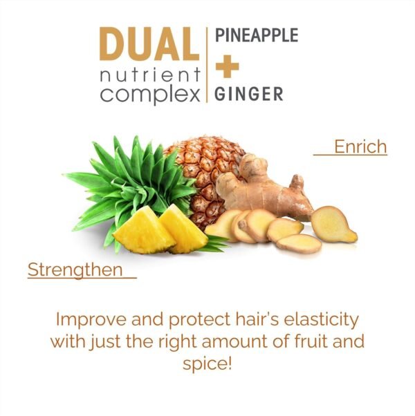 GIOVANNI 2chic Ultra-Revive Super Potion - Anti-Frizz Serum to Moisturize Dry, Unruly Hair, Enriched with Pineapple & Ginger, Works Great with Curly Hair, Color-Safe Hair Oil Serum - 2.75 oz - Image 4