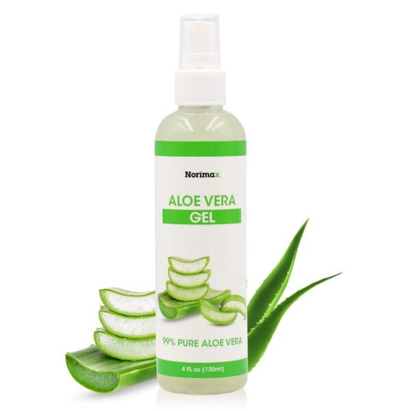 Natural Aloe Vera Gel for Hair, Scalp, Face, Dry Skin, Sunburn, & Sensitive Skin - Cold Pressed, Vegan, Unscented - Soothing Aloe Face Moisturizer (4 oz.) - Image 2