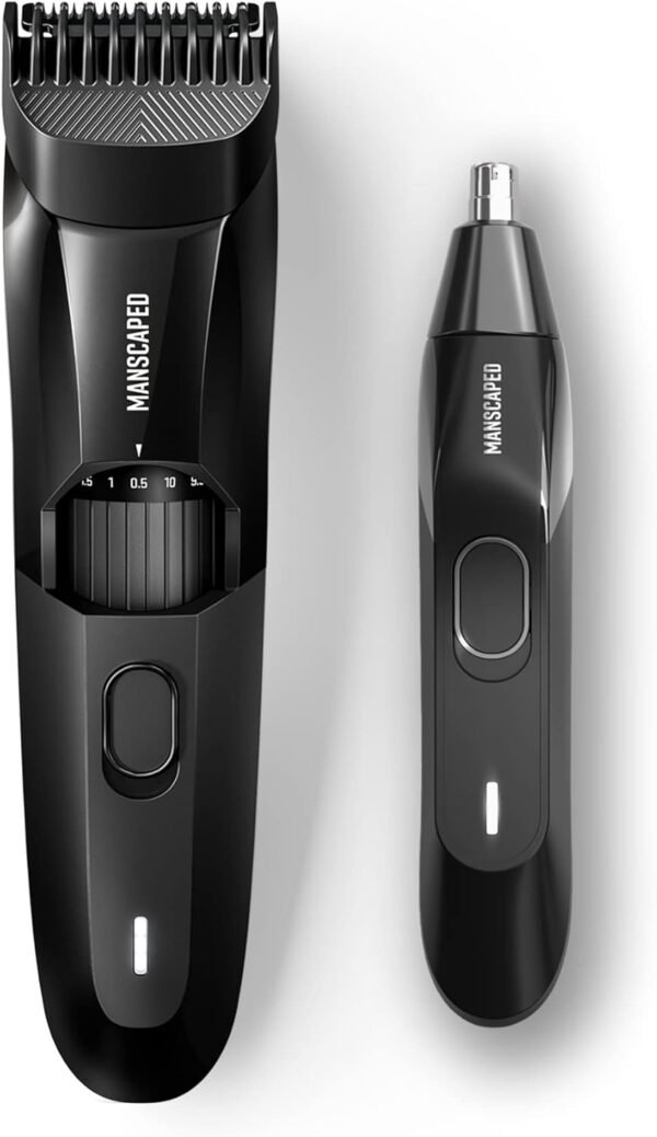 MANSCAPED® The Face Grooming Duo Contains: The Beard Hedger® Premium Precision Beard Trimmer and The Weed Whacker® 2.0 Nose and Ear Hair Trimmer - Image 2