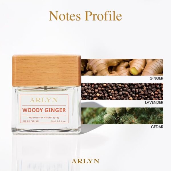 ARLYN Woody Ginger Eau De Parfum Inspired by Chanelle's Blue De, Perfume for Men, Luxury Fragrance - Vegan, Cruelty-Free, and Eco-Conscious (1.7oz / 50ml) - Image 3