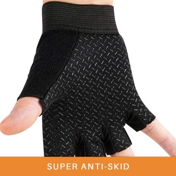 Kids Half Finger Cycling Gloves Non-Slip Fingerless Adjustable Mitten Shock-Absorbing Gloves for 3-6 Years Old Boys Girls Fishing Biking Exercise Training Roller Skating Parkour Outdoor Sports - Image 6