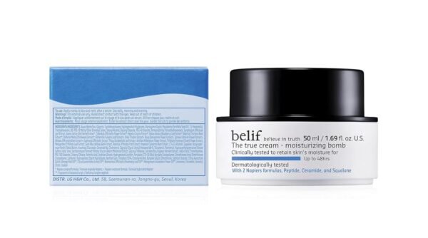 belif The True Cream Moisturizing Bomb | New and Improved | 48hrs of Moisture | Restores Skin Barrier | Peptide, Ceramide, Squalane | Skincare Daily Moisturizer Face Cream | All Skin Types | K-beauty - Image 3