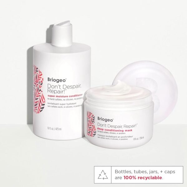 Briogeo Don't Despair, Repair! Super Moisture Conditioner, for Dry, Damaged Hair, Hair Moisturizer featuring Argan Oil, Vegan, Cruelty-Free - Image 9